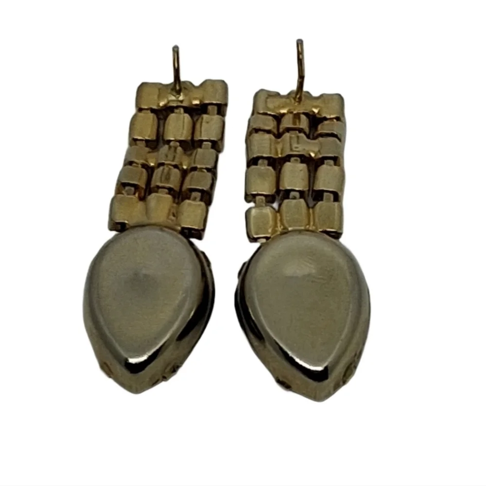 Glamorous Black & White Crystal Dangle Earrings | Formal or Evening Wear